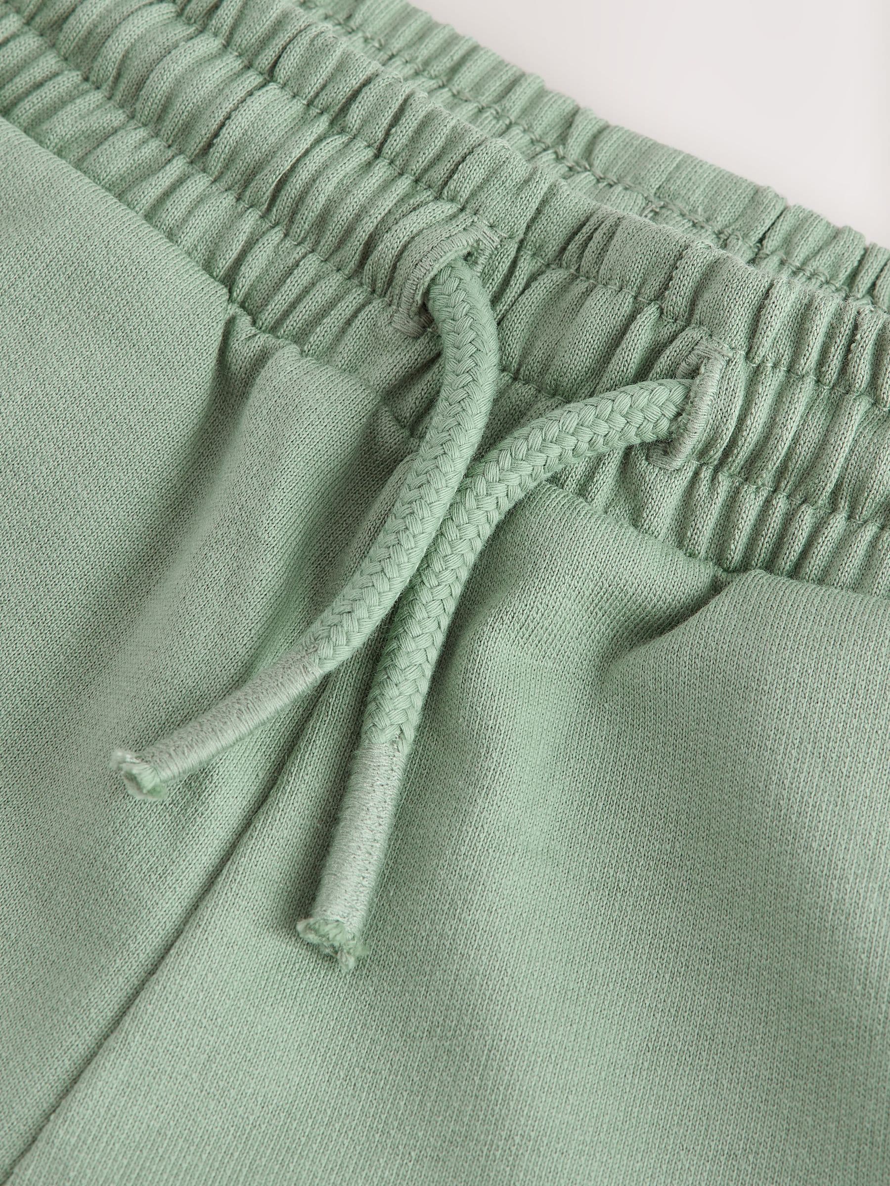 Dark Sage Green Jersey Shorts (3mths-7yrs) image 6