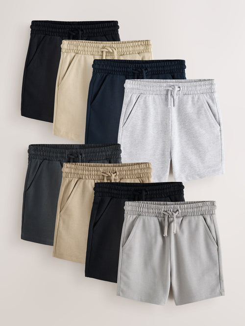 Black/Grey Shorts 8 Pack (3mths-7yrs) image 1