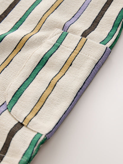 Multi Striped Textured Cotton Romper (3mths-7yrs) image 4