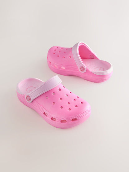 Pink Wide Fit (G) Comfort Clogs image 1