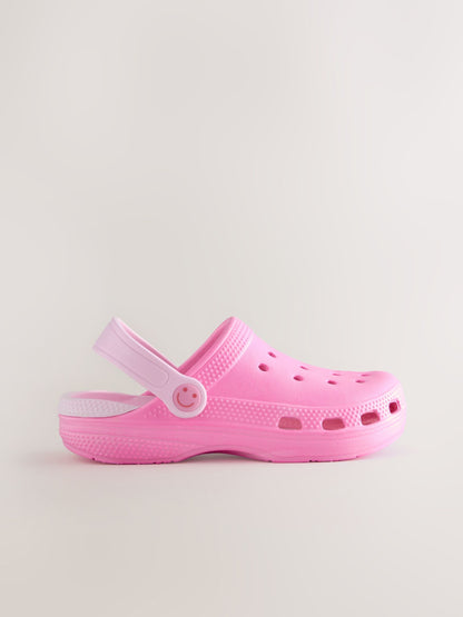Pink Wide Fit (G) Comfort Clogs image 2