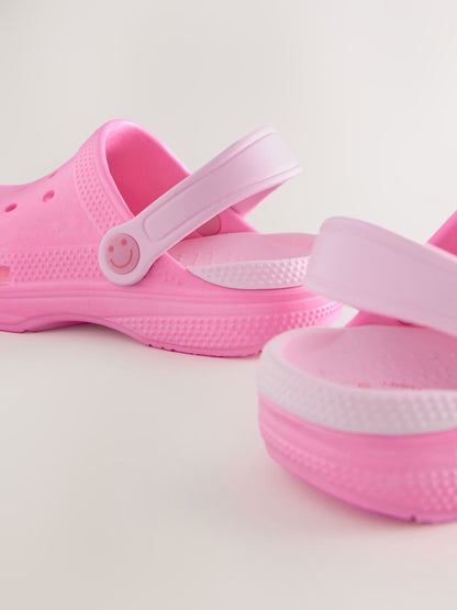 Pink Wide Fit (G) Comfort Clogs image 3