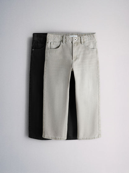 Dsiney Kidz - The Set 2 Pack Straight Leg Jeans Black/Grey image 1