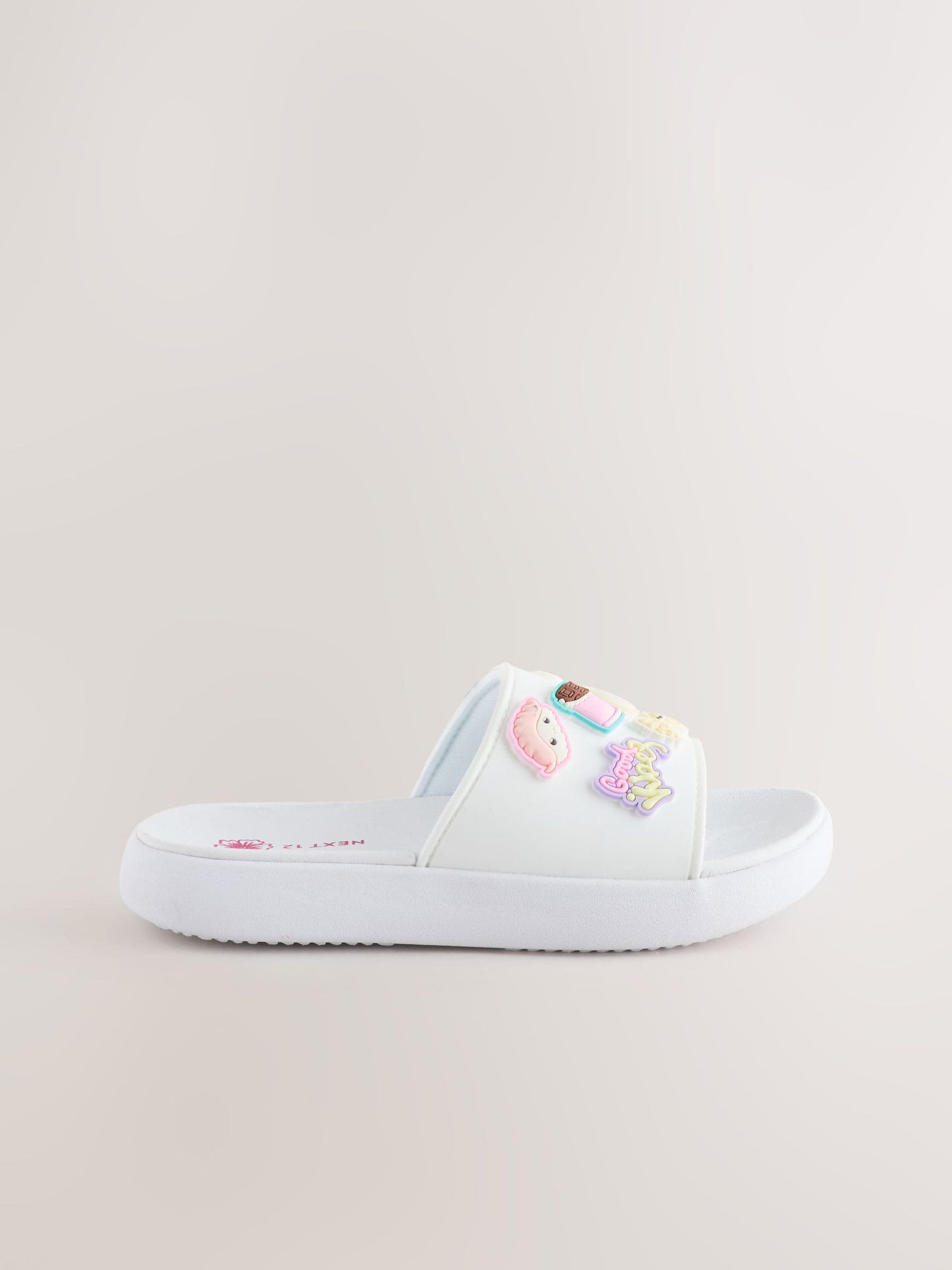 White Capybara Character Standard Fit (F) Comfort Sliders image 2