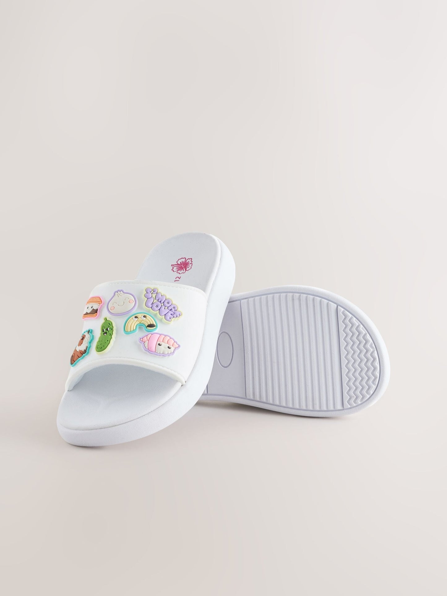 White Capybara Character Standard Fit (F) Comfort Sliders image 3