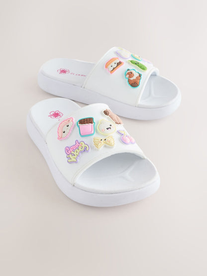 White Capybara Character Standard Fit (F) Comfort Sliders image 4