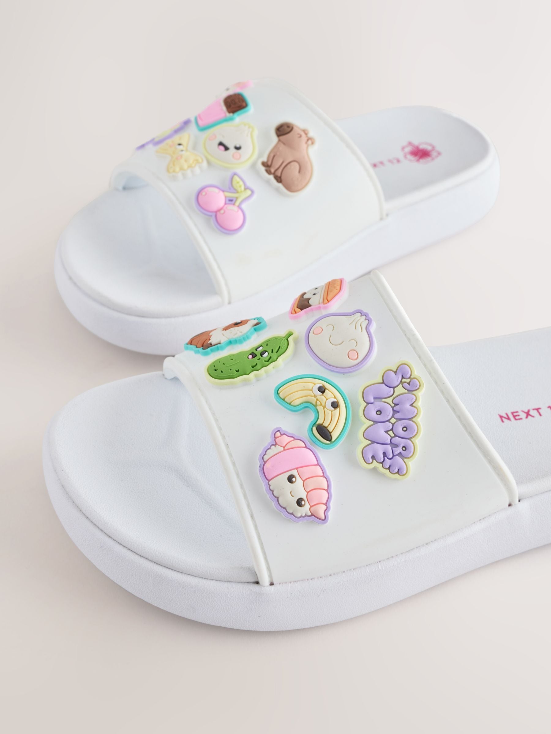White Capybara Character Standard Fit (F) Comfort Sliders image 5