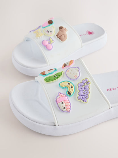 White Capybara Character Standard Fit (F) Comfort Sliders image 5