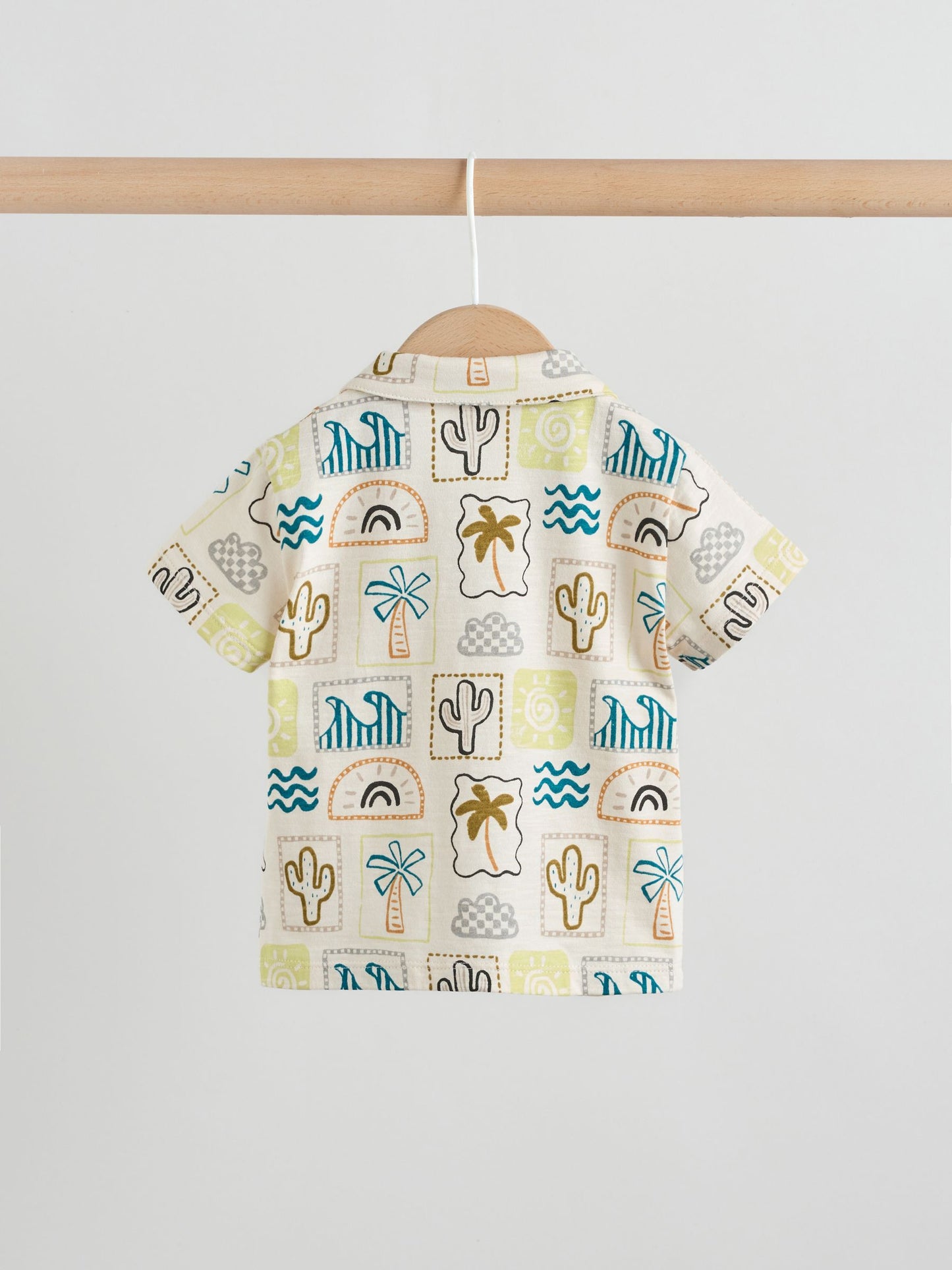 Neutral Palm Print Shirt and Shorts Baby Set (0mths-2yrs) image 5