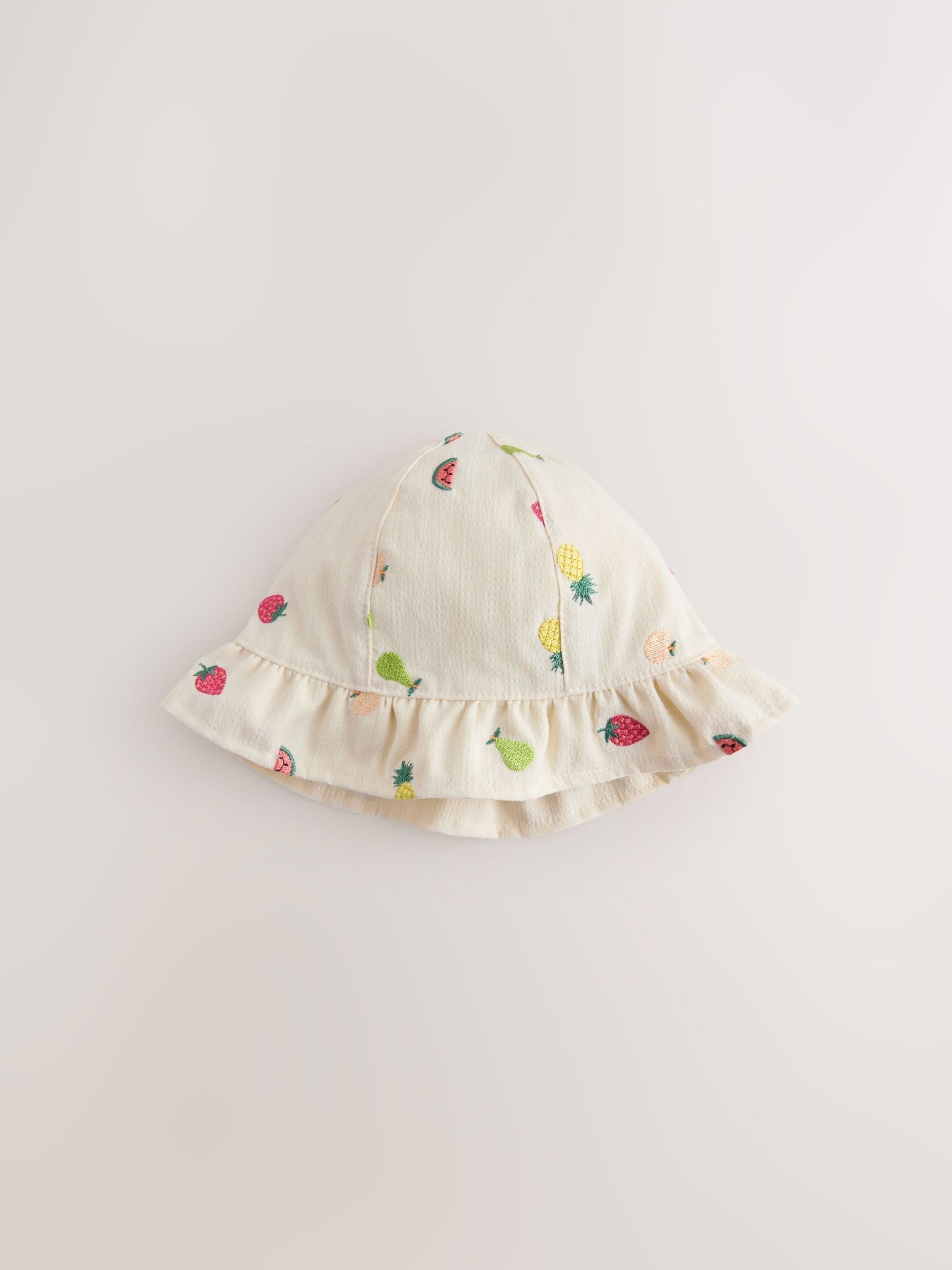 Bright Fruit Embroidered Baby Bucket Hats 2 Pack (0mths-2yrs) image 4