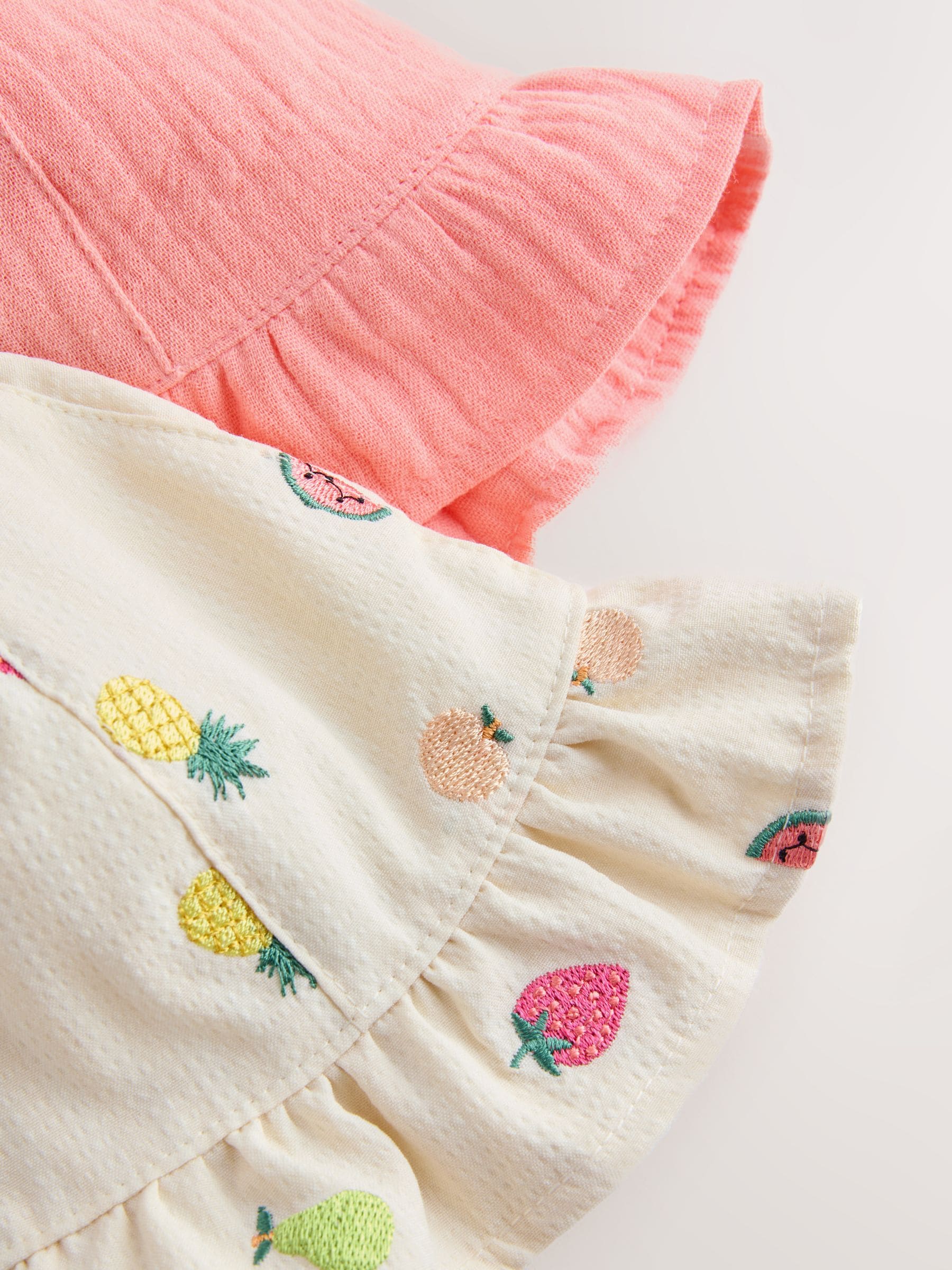 Bright Fruit Embroidered Baby Bucket Hats 2 Pack (0mths-2yrs) image 6