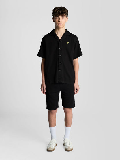 Dsiney Kidz - Lyle & Scott Black Waffle Shirt image 2