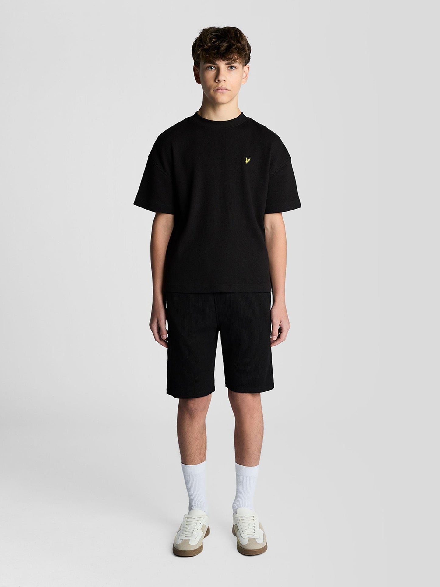 Dsiney Kidz - Lyle & Scott Black Waffle Shorts image 1