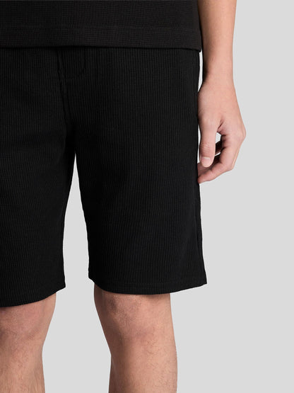 Dsiney Kidz - Lyle & Scott Black Waffle Shorts image 3