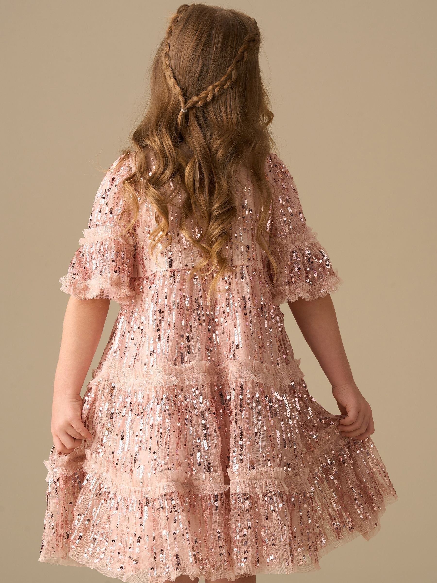 Angel & Rocket Pink Penny Sequin Dress image 3