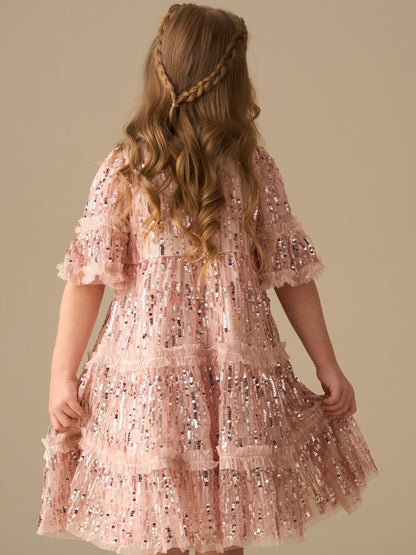 Angel & Rocket Pink Penny Sequin Dress image 3