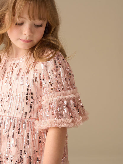Angel & Rocket Pink Penny Sequin Dress image 4