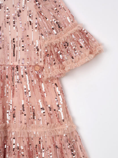 Angel & Rocket Pink Penny Sequin Dress image 9