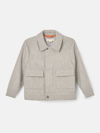 Dsiney Kidz - Angel & Rocket Grey Parker Varsity Jacket image 6