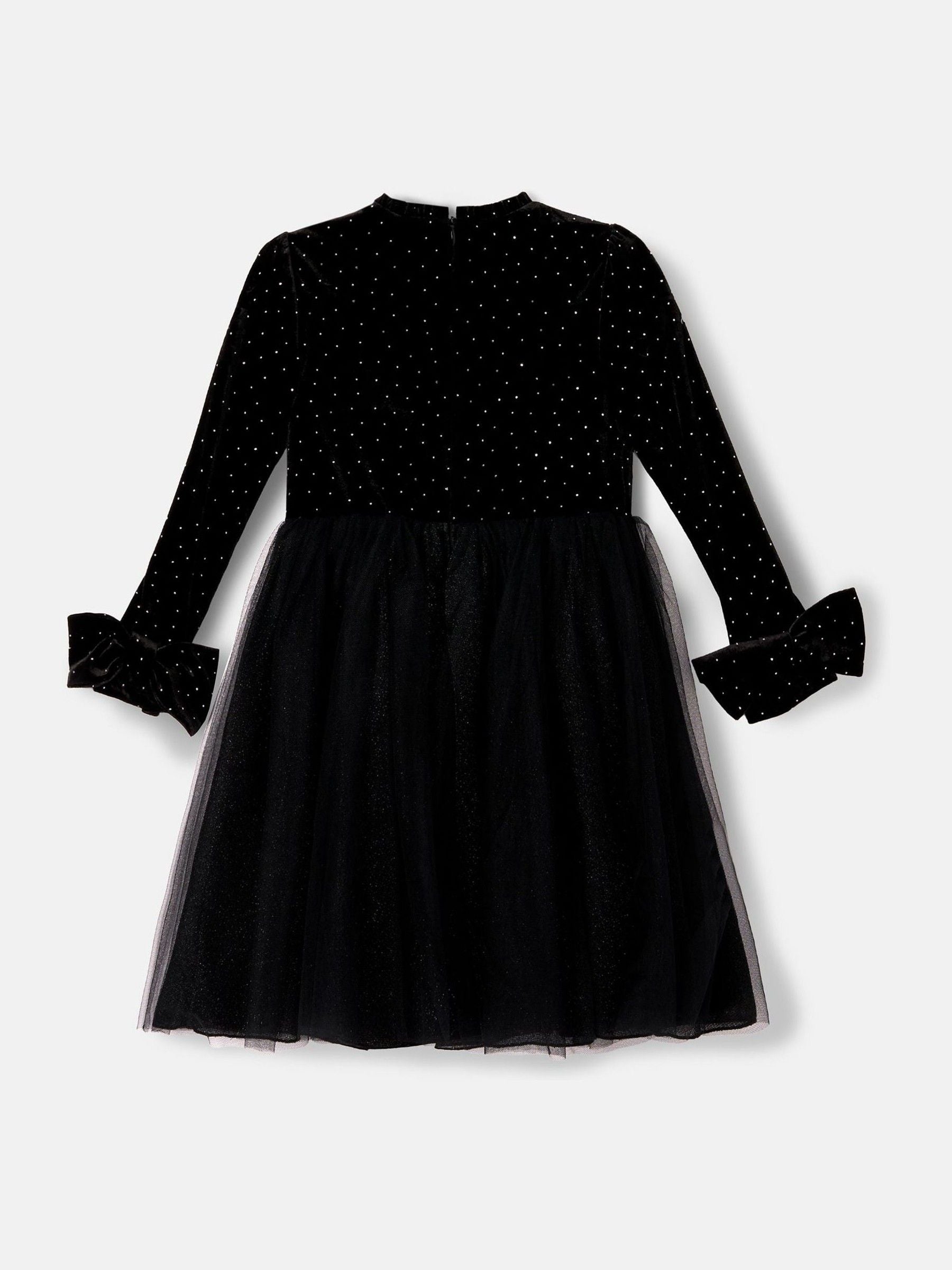 Angel & Rocket Black Elsie Velvet Tulle Dress image 10
