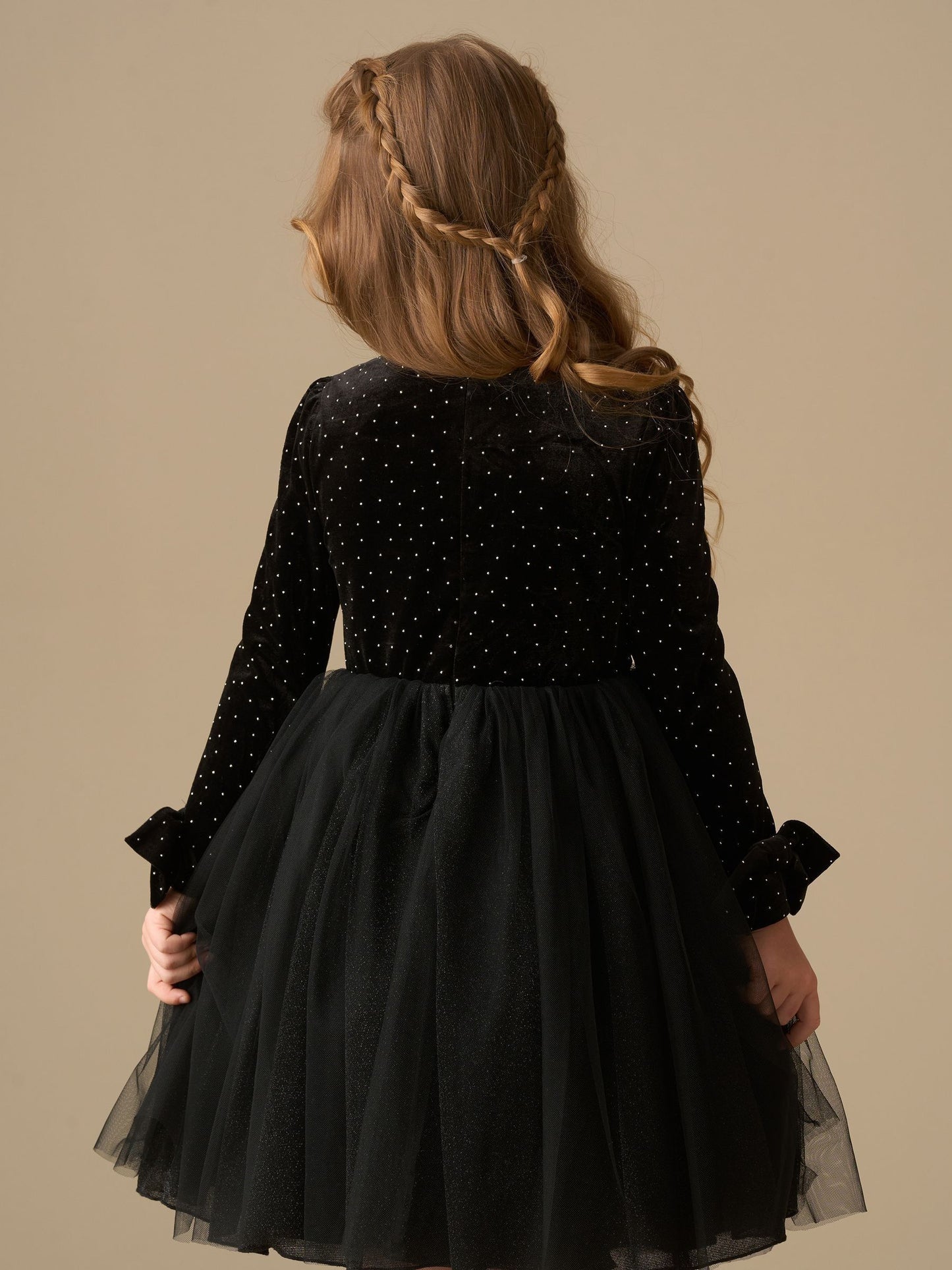 Angel & Rocket Black Elsie Velvet Tulle Dress image 5
