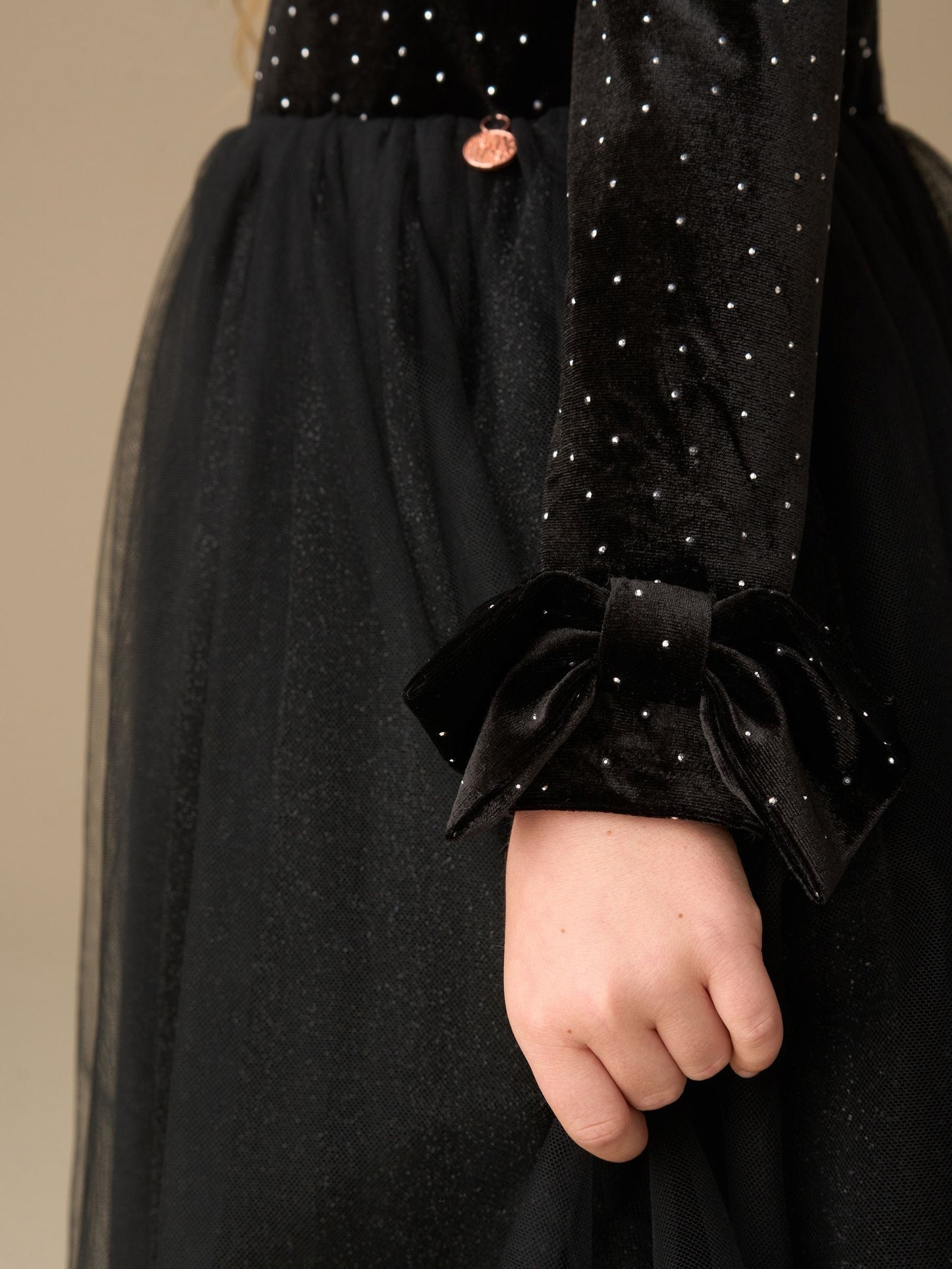 Angel & Rocket Black Elsie Velvet Tulle Dress image 7