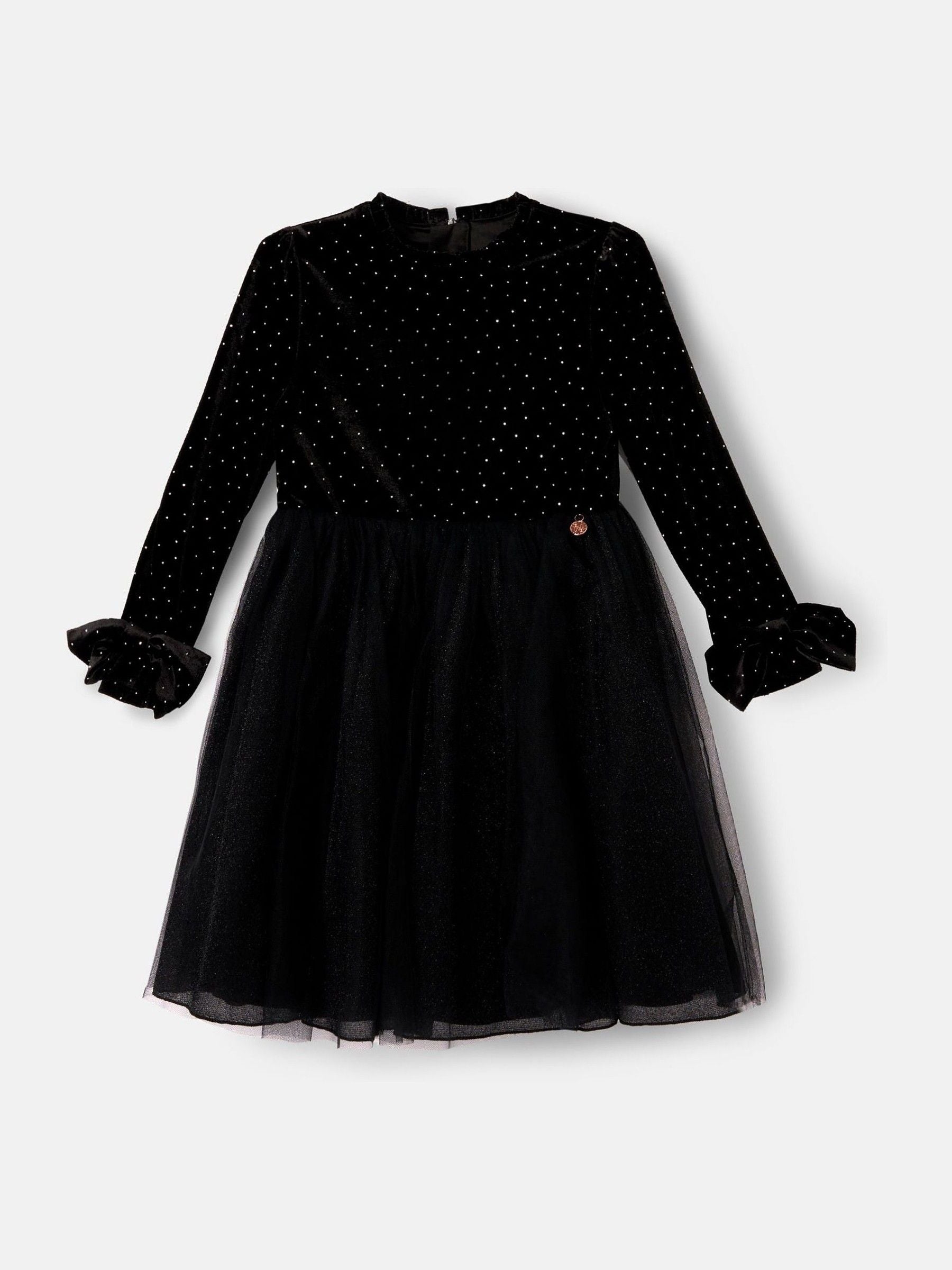 Angel & Rocket Black Elsie Velvet Tulle Dress image 9