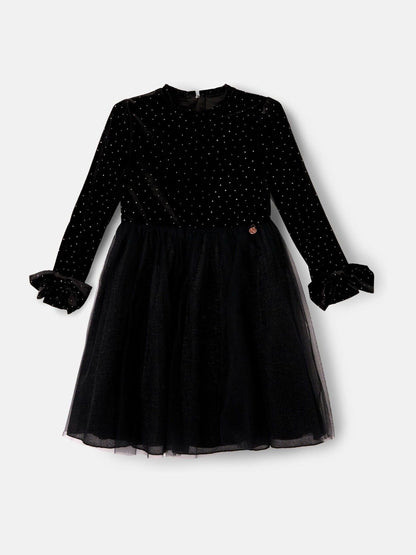 Angel & Rocket Black Elsie Velvet Tulle Dress image 9