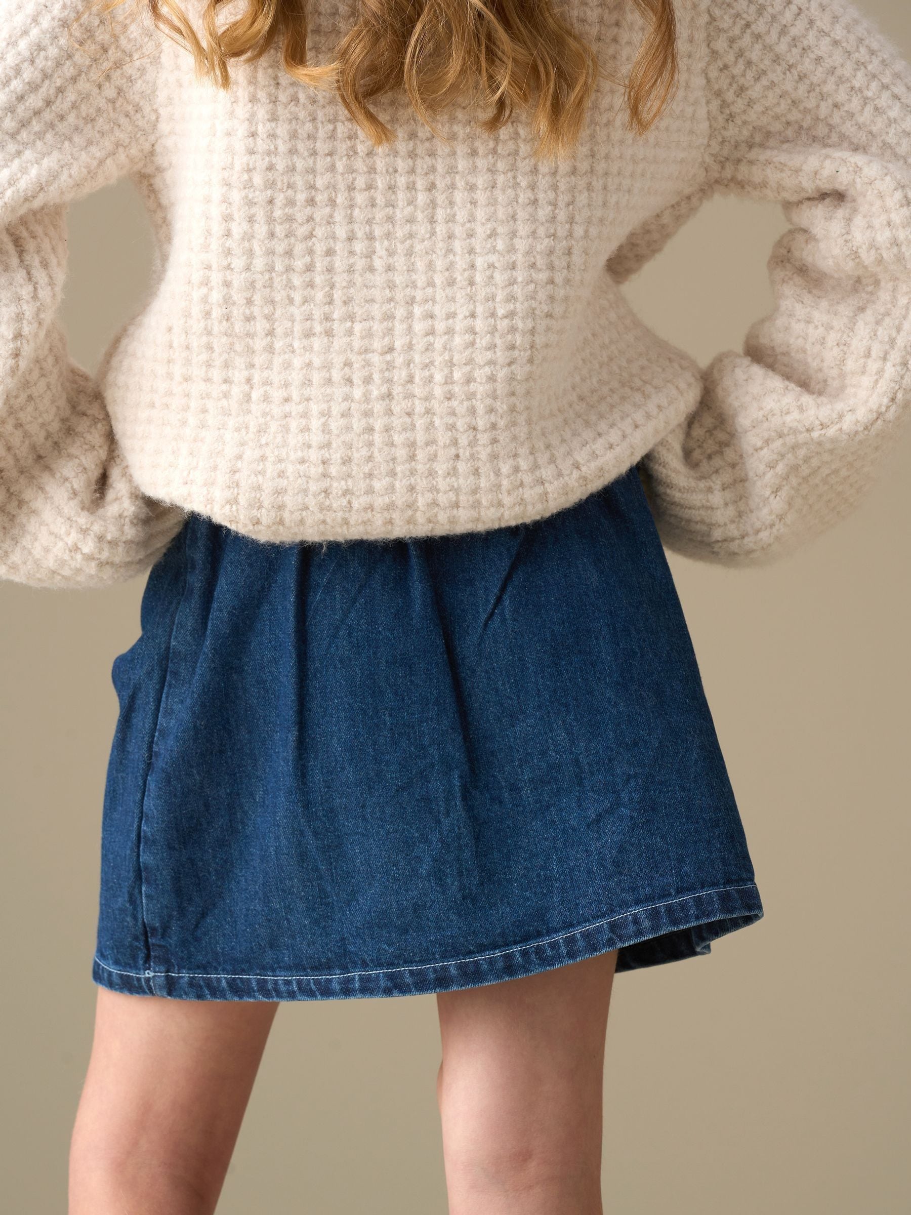 Dsiney Kidz - Angel & Rocket Blue Casey Denim Bow Aline Skirt image 2