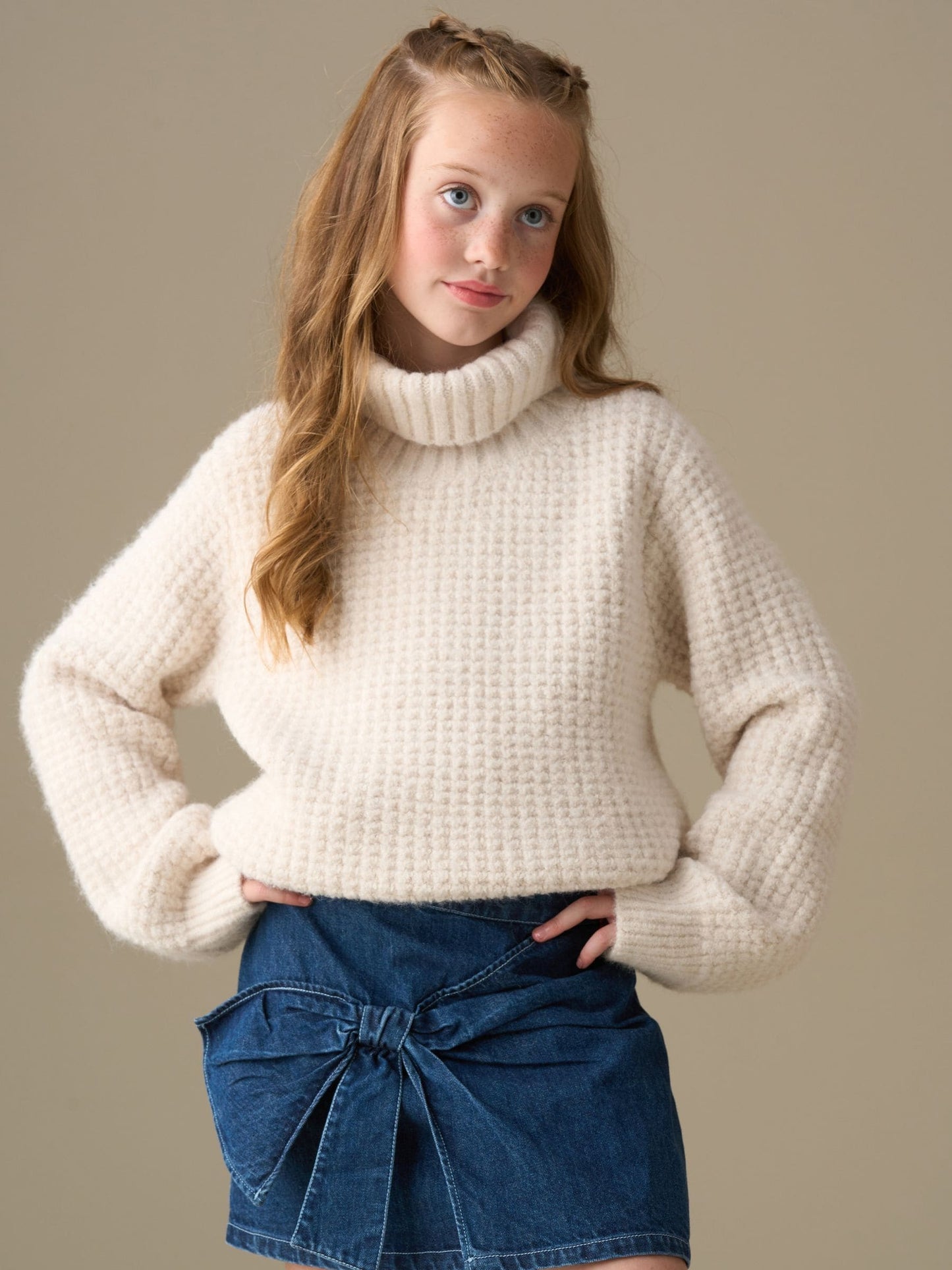 Dsiney Kidz - Angel & Rocket Blue Casey Denim Bow Aline Skirt image 4