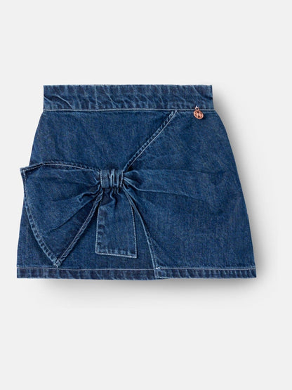 Dsiney Kidz - Angel & Rocket Blue Casey Denim Bow Aline Skirt image 5