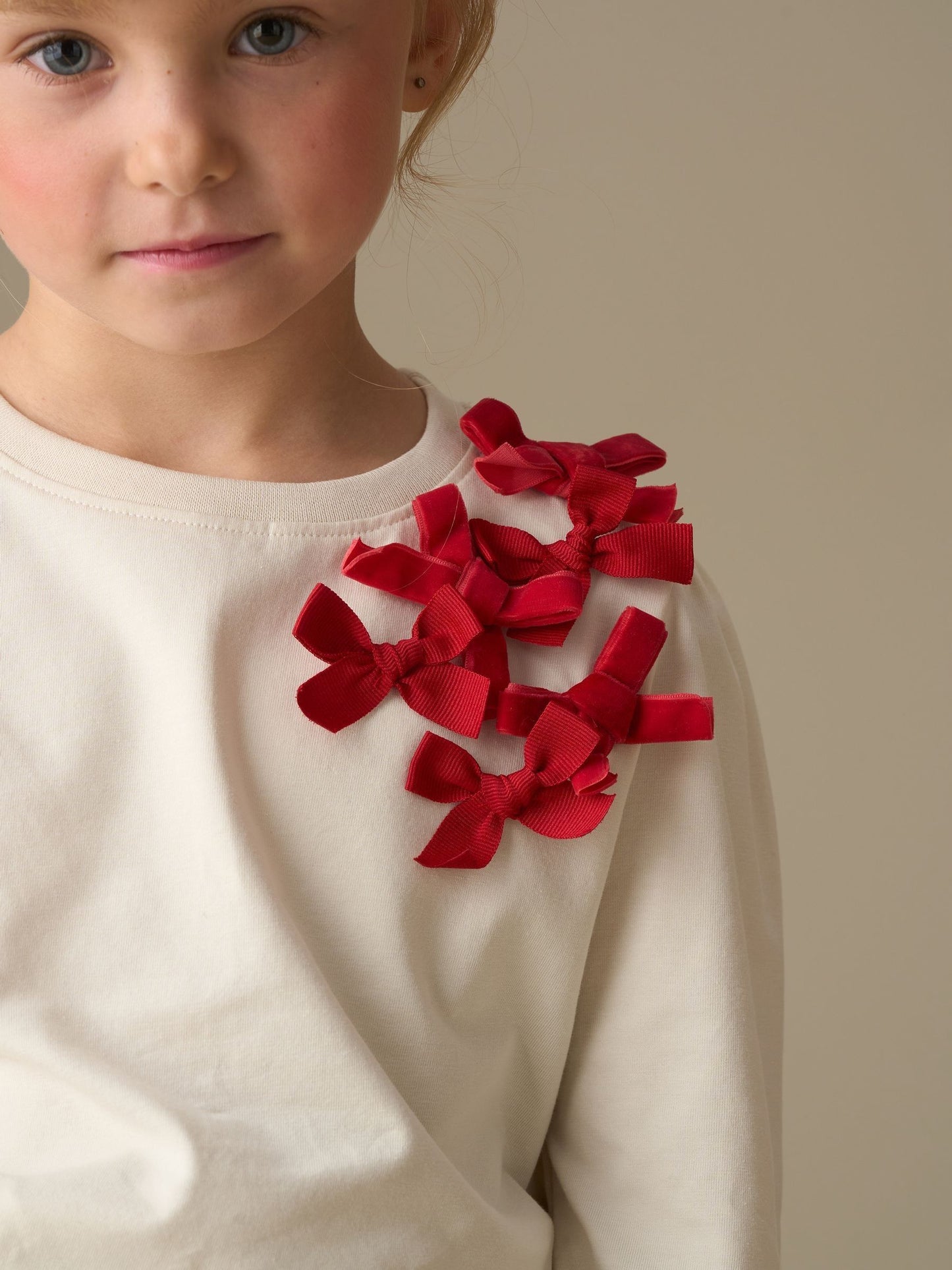 Dsiney Kidz - Angel & Rocket Natural Elena Bow Corsage Long selleves Top image 2