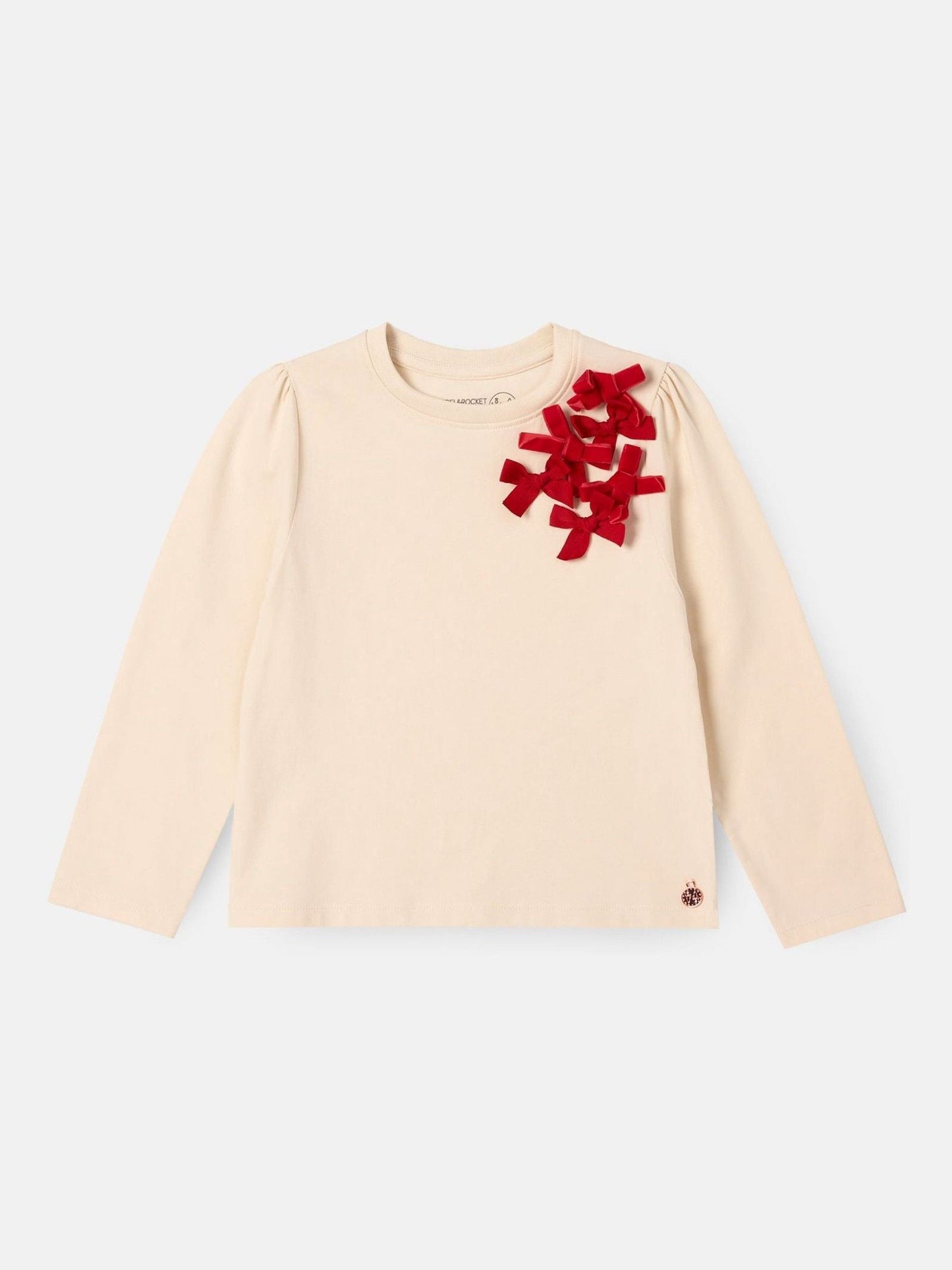 Dsiney Kidz - Angel & Rocket Natural Elena Bow Corsage Long selleves Top image 5
