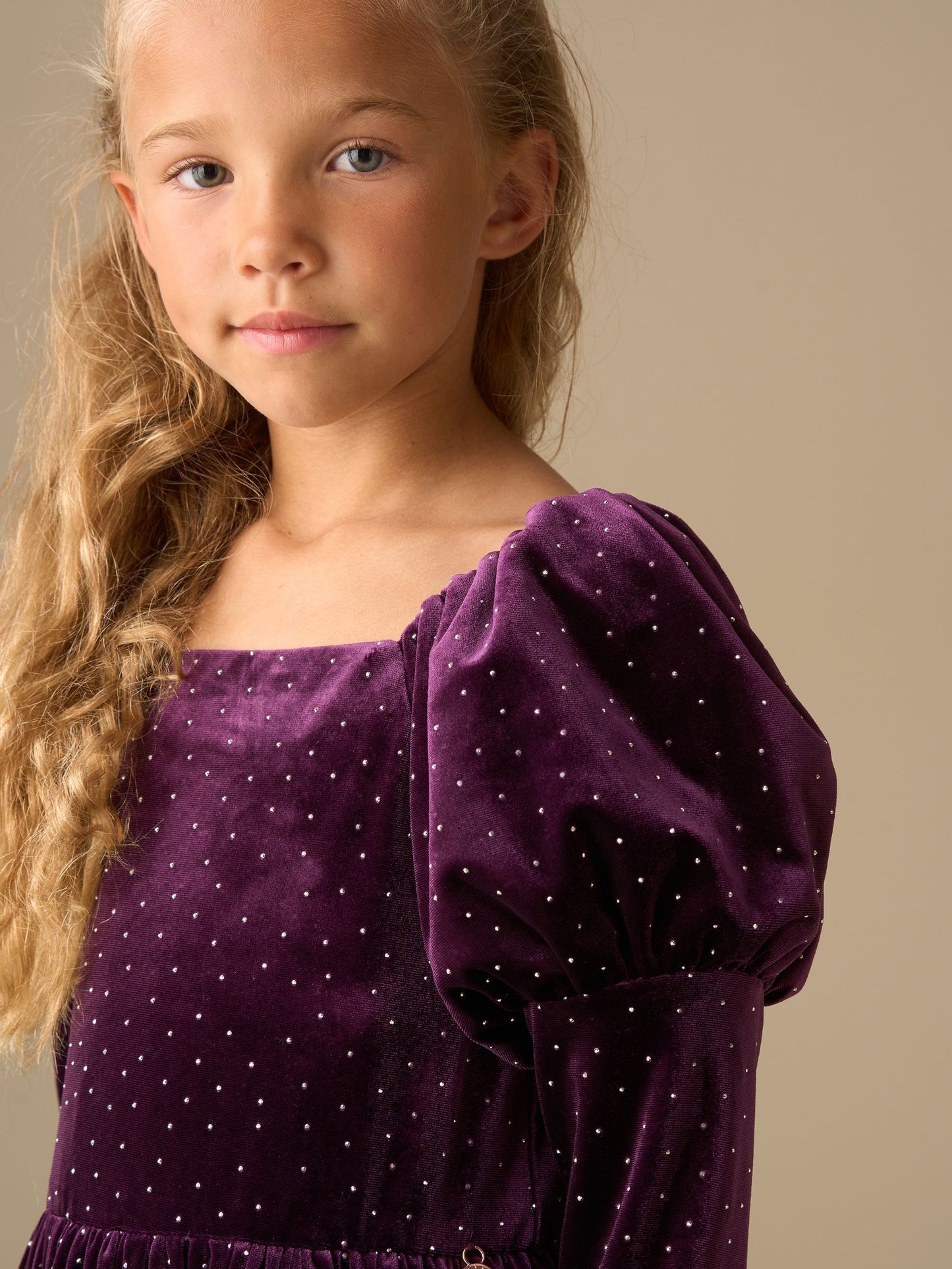 Angel & Rocket Purple Velvet Dress image 4