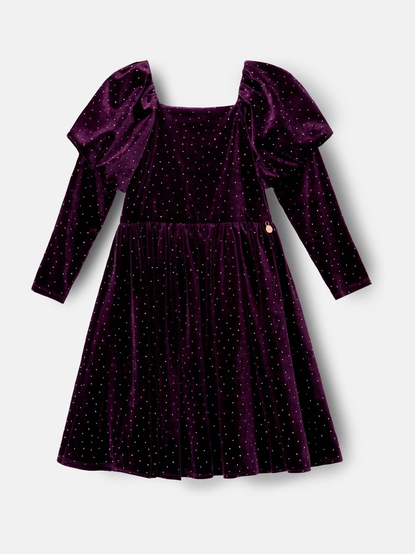 Angel & Rocket Purple Velvet Dress image 5