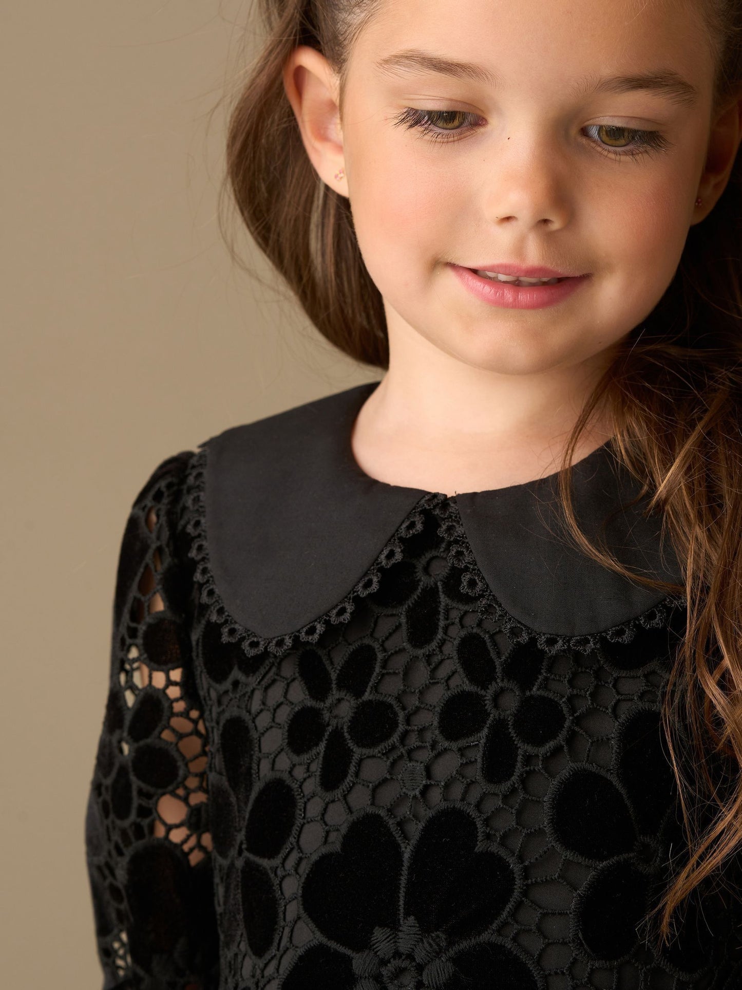 Angel & Rocket Black Mavea Velvet Lace Dress image 4