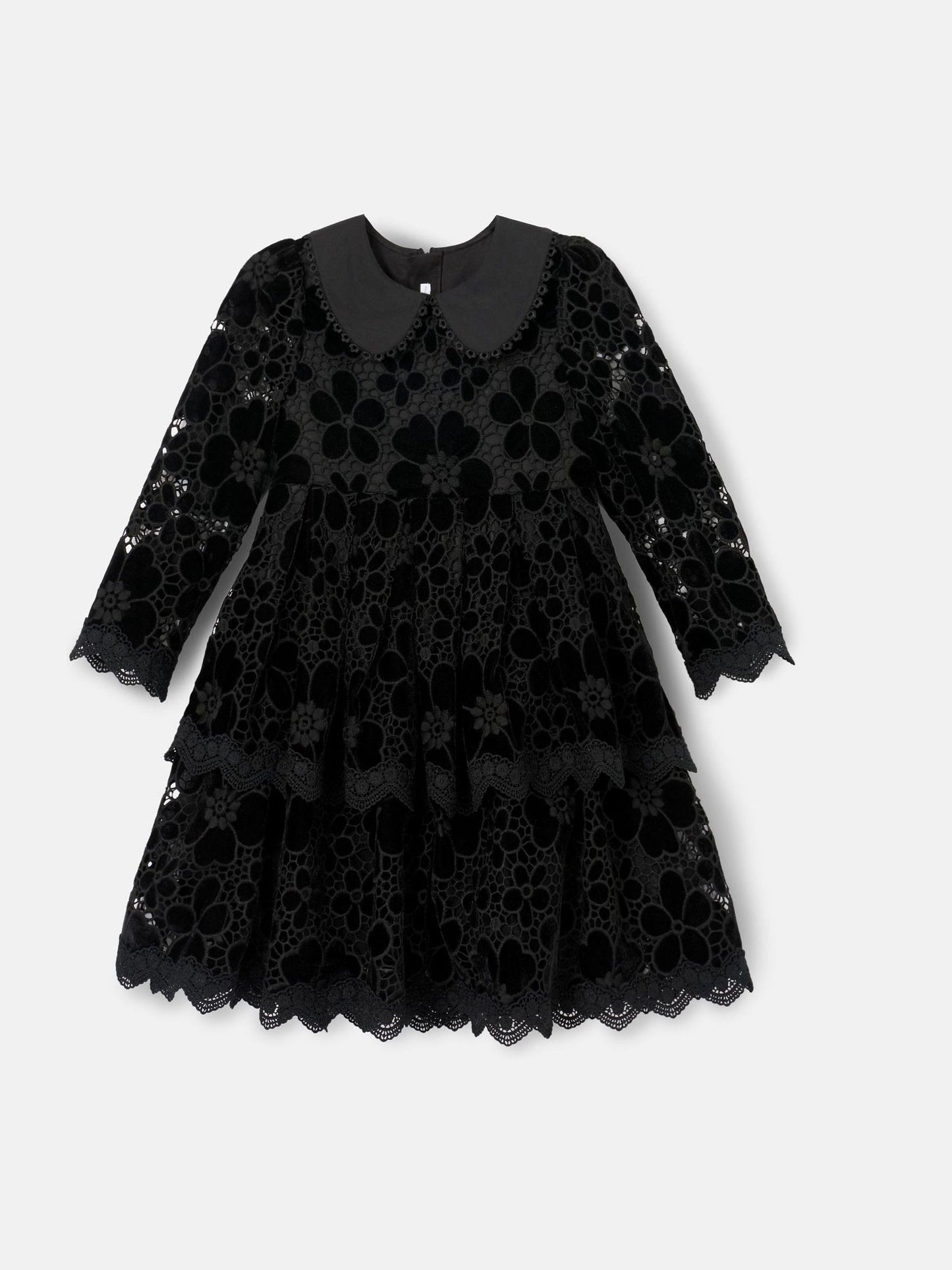 Angel & Rocket Black Mavea Velvet Lace Dress image 7