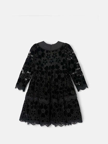Angel & Rocket Black Mavea Velvet Lace Dress image 8