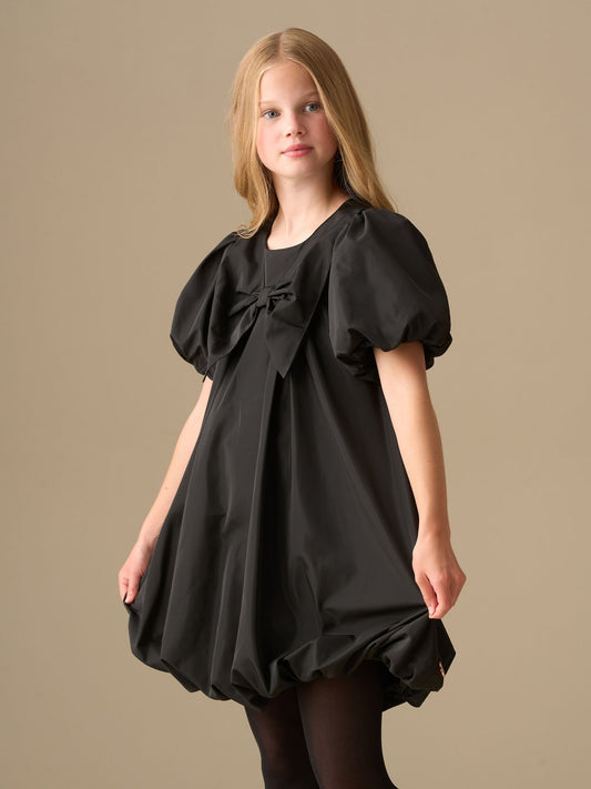 Angel & Rocket Black Nadia Puffball Bow Collar Dress image 1
