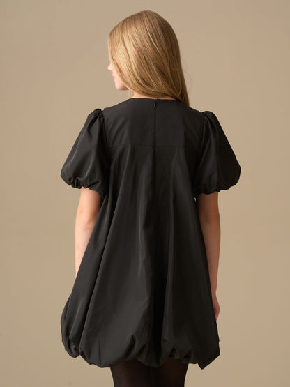 Angel & Rocket Black Nadia Puffball Bow Collar Dress image 6