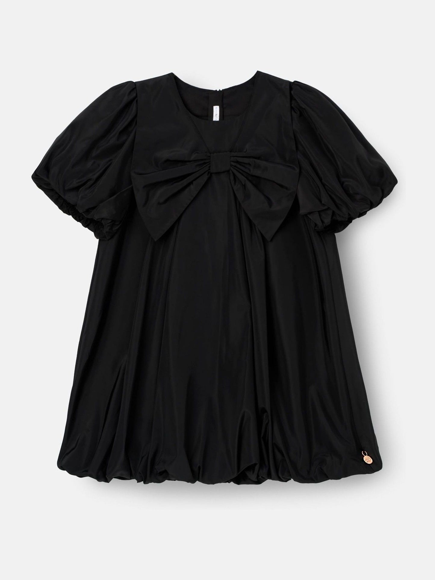 Angel & Rocket Black Nadia Puffball Bow Collar Dress image 7