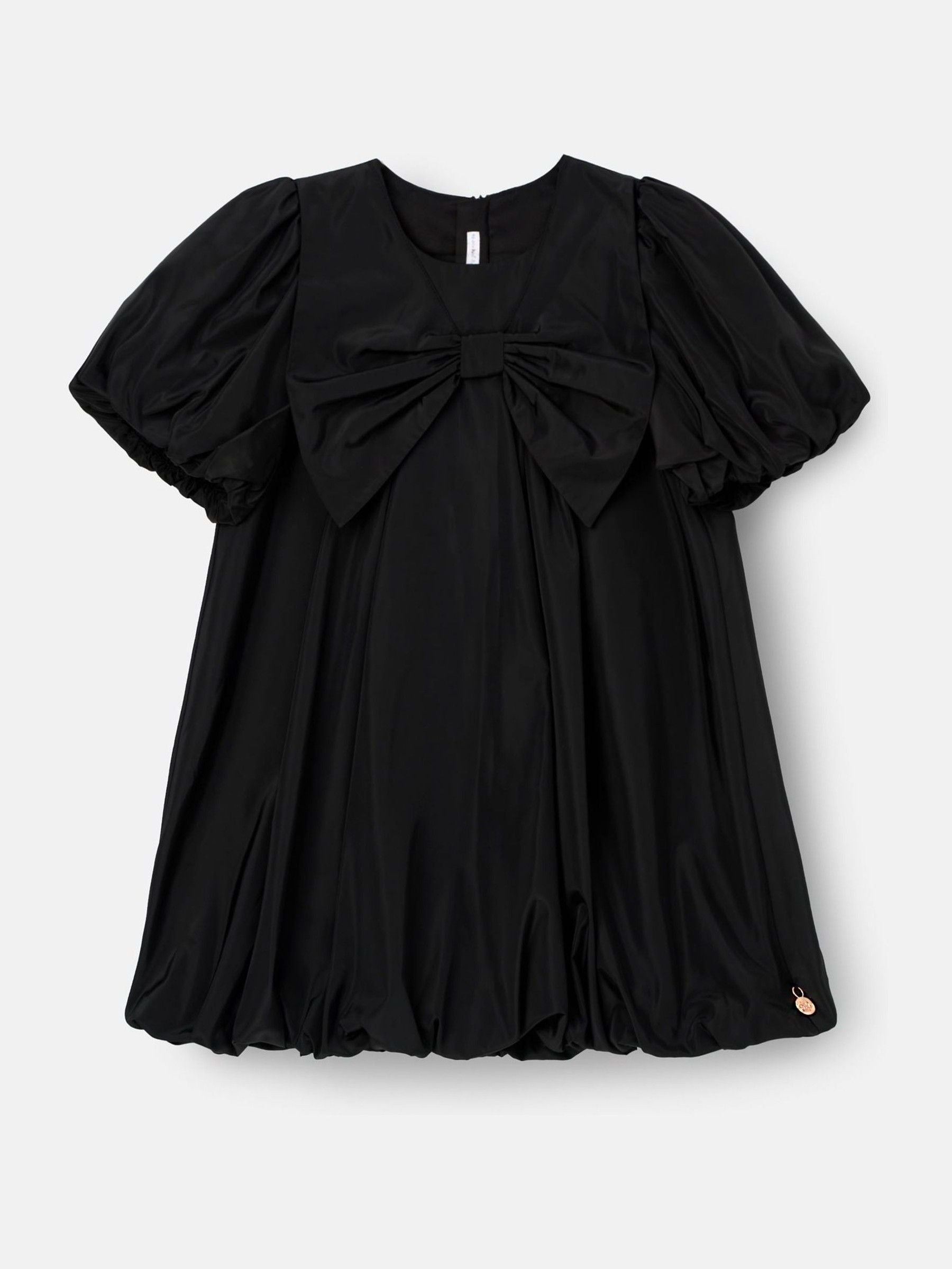 Angel & Rocket Black Nadia Puffball Bow Collar Dress image 7