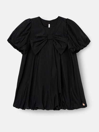 Angel & Rocket Black Nadia Puffball Bow Collar Dress image 7