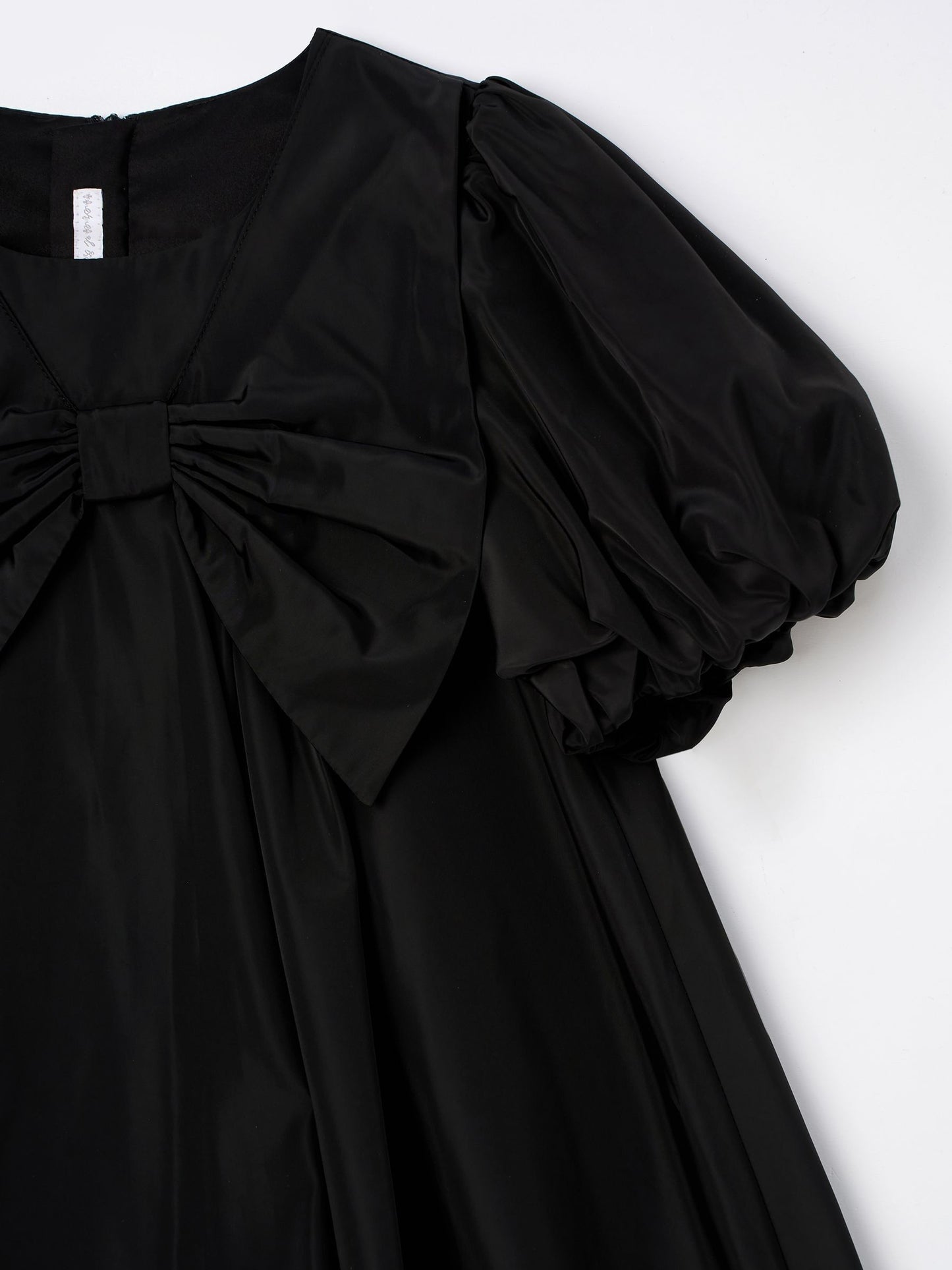 Angel & Rocket Black Nadia Puffball Bow Collar Dress image 9
