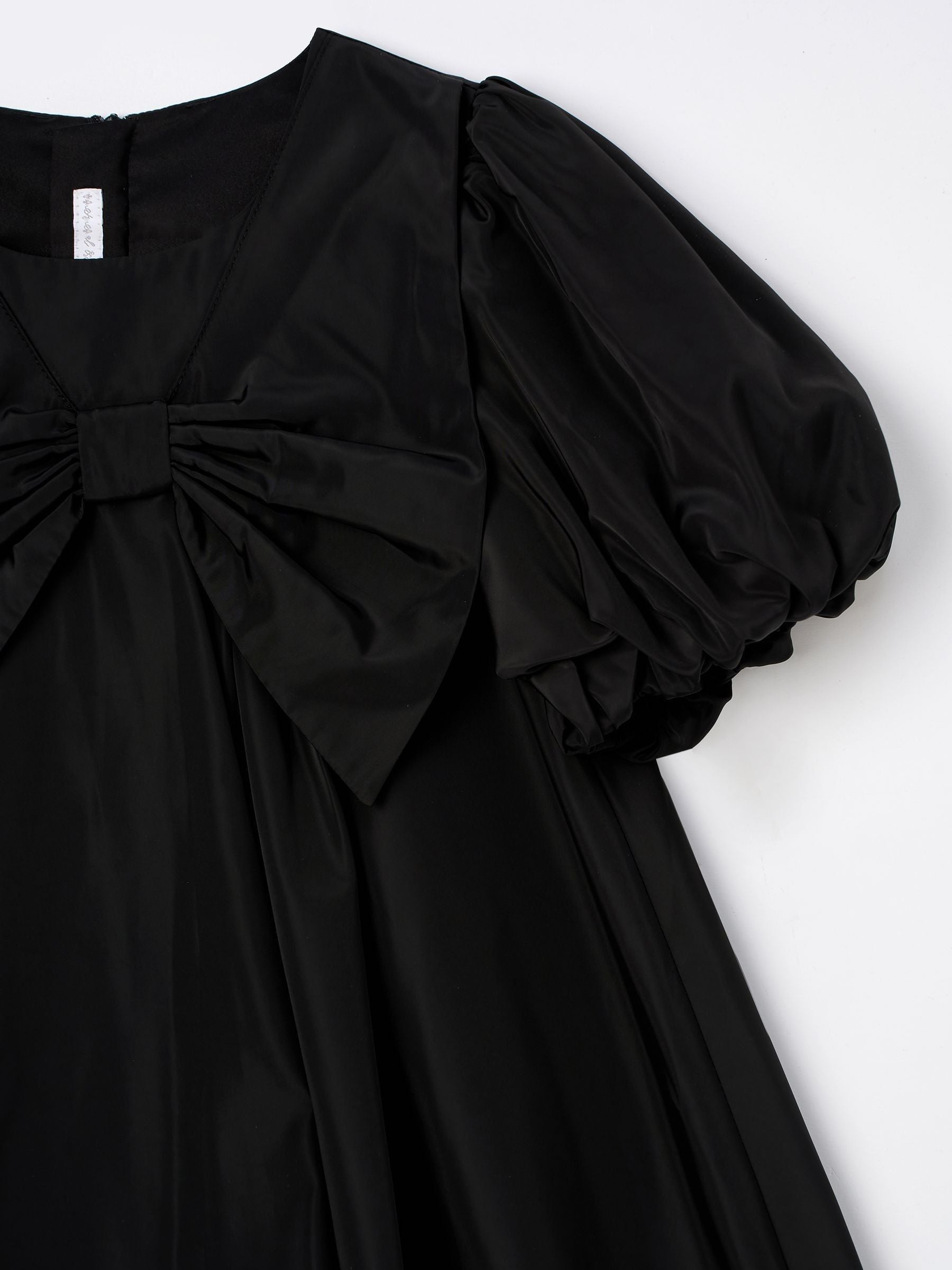 Angel & Rocket Black Nadia Puffball Bow Collar Dress image 9