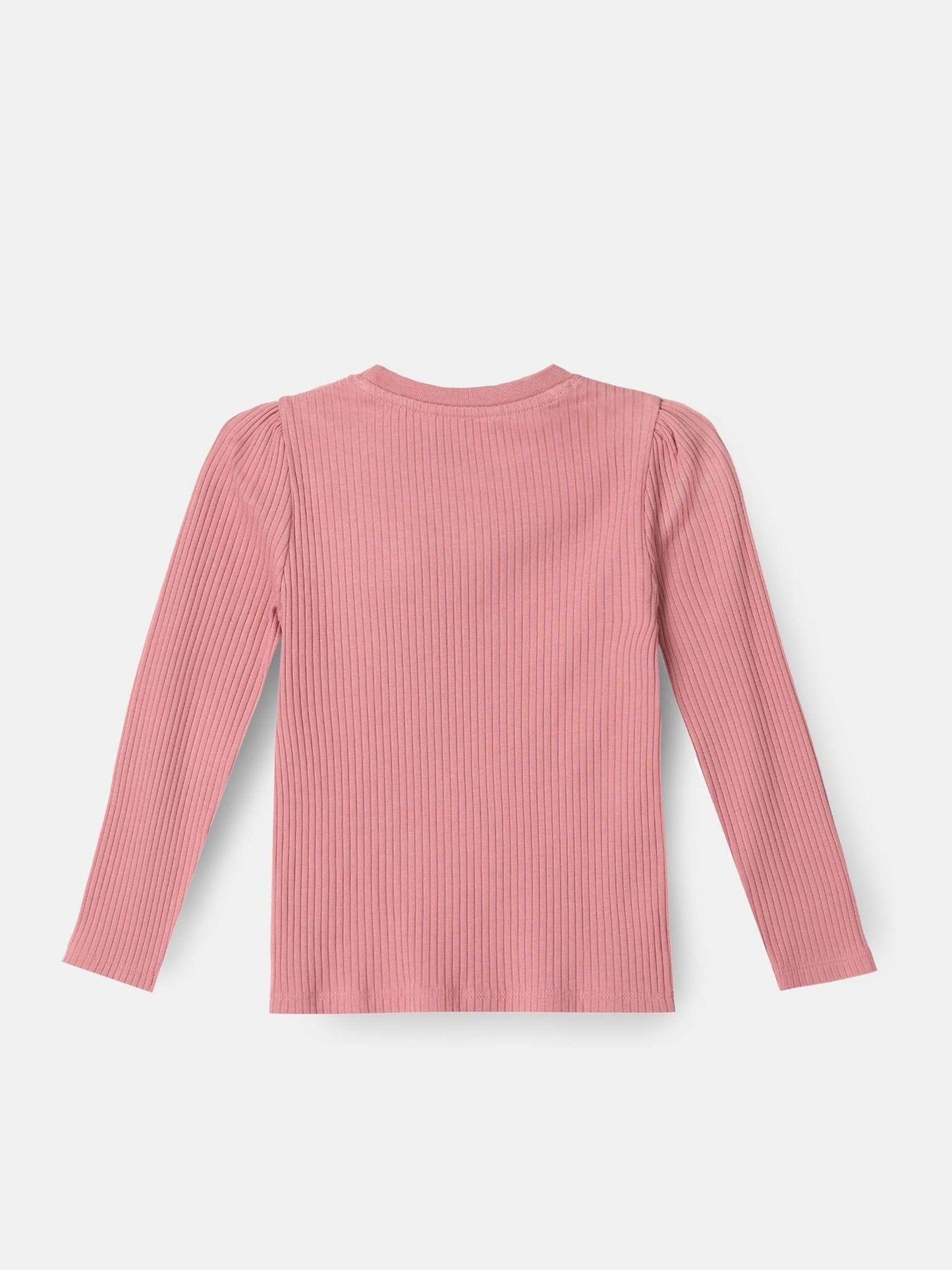 Dsiney Kidz - Angel & Rocket Pink Lizzy Corsage Rib Long Sleeves Top image 5