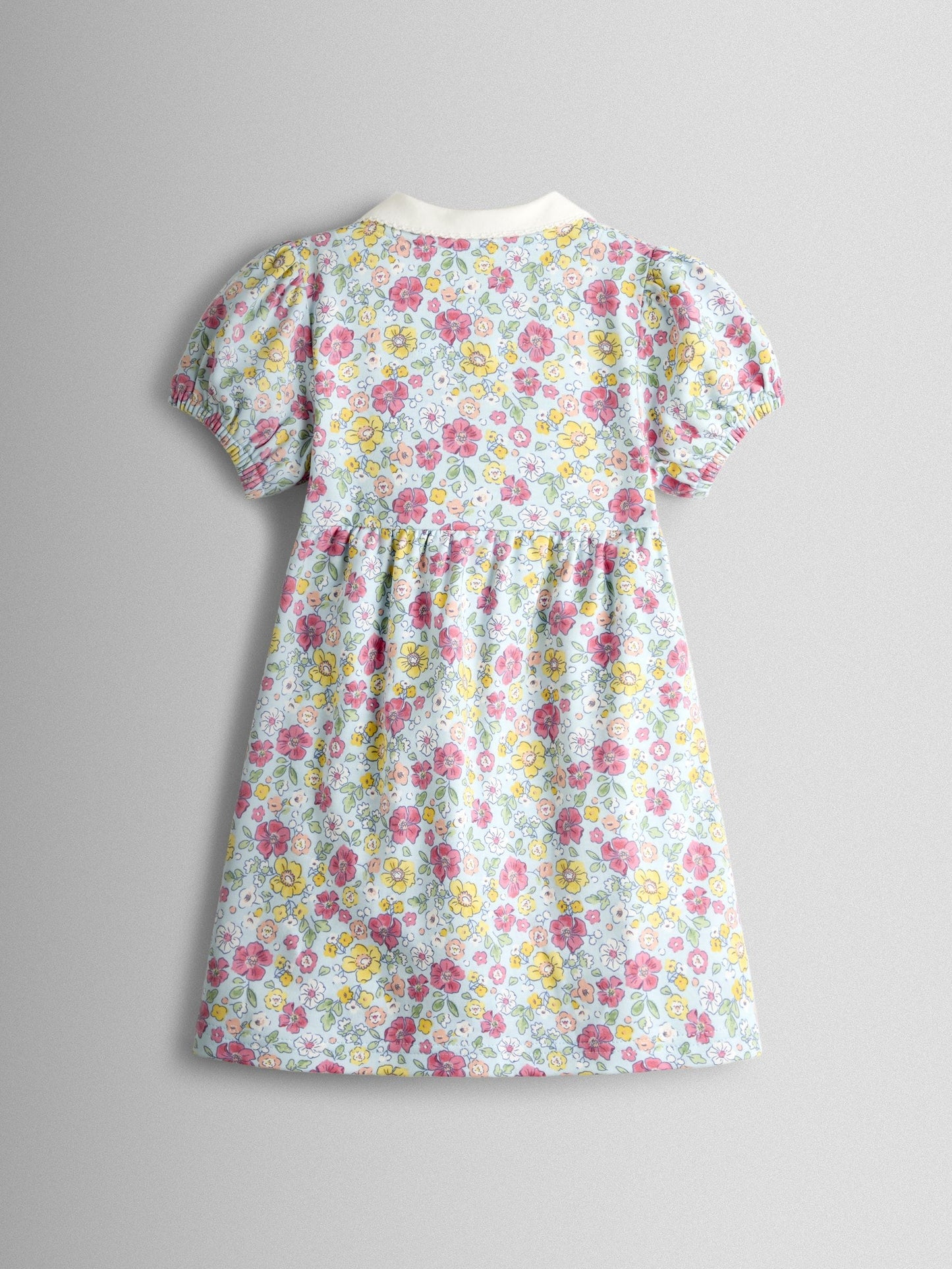 JoJo Maman Bébé Blue Pet In Pocket Button Down Dress image 2