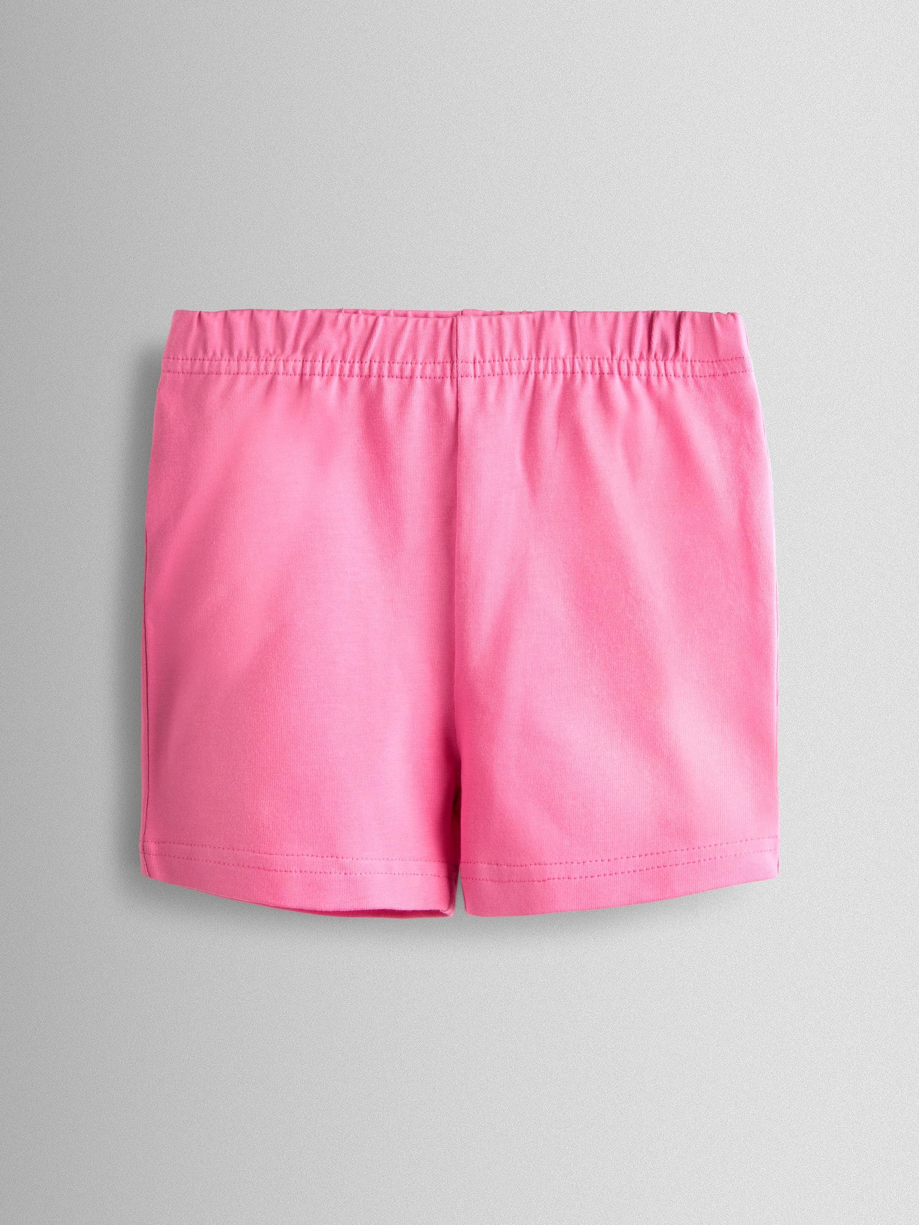 JoJo Maman Bébé Fucshia Pink Floral 2-Pack Cycle Shorts image 2