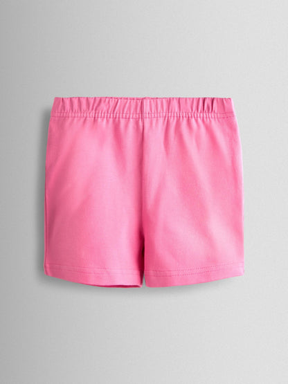 JoJo Maman Bébé Fucshia Pink Floral 2-Pack Cycle Shorts image 2