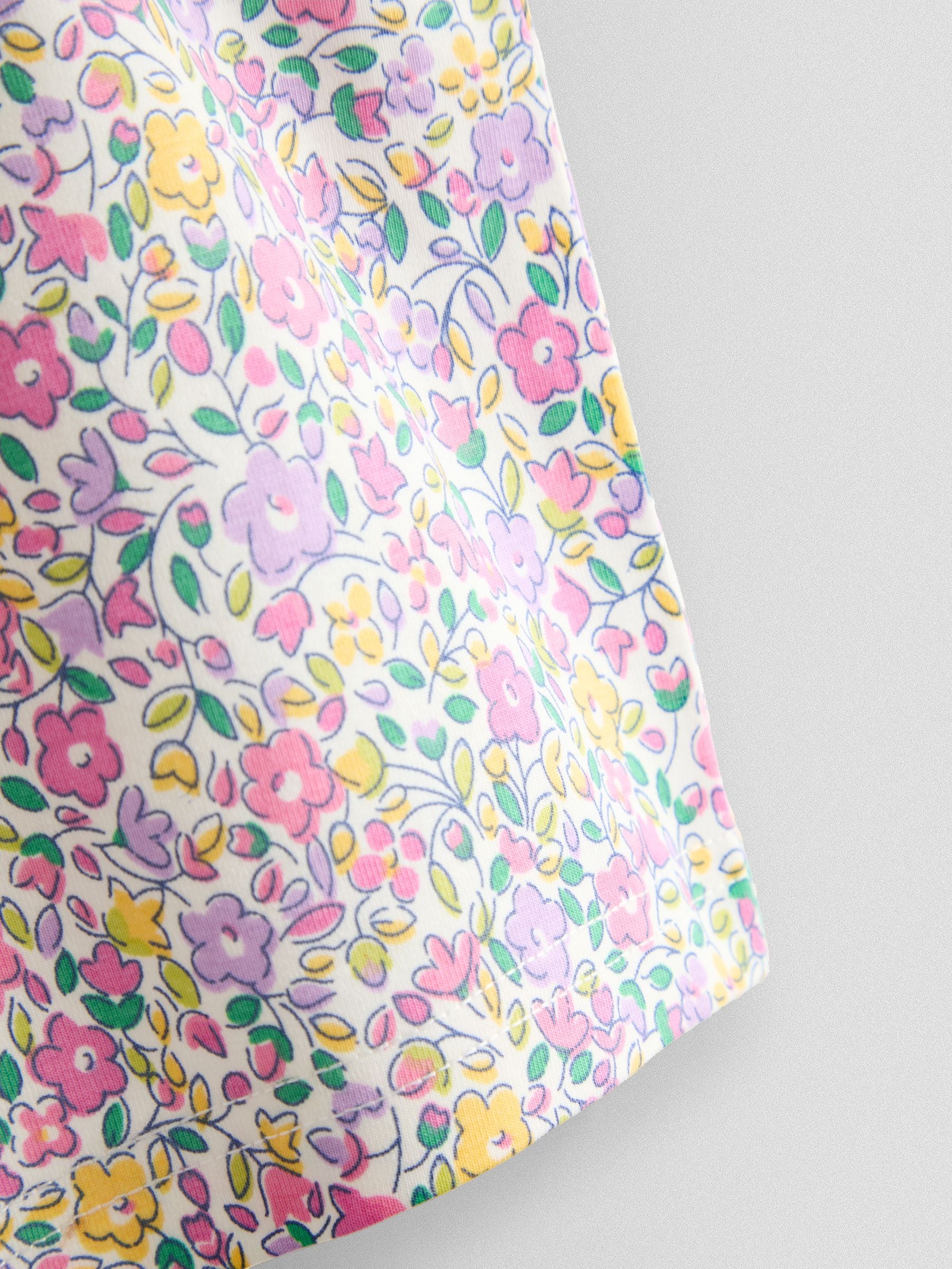 JoJo Maman Bébé Fucshia Pink Floral 2-Pack Cycle Shorts image 7